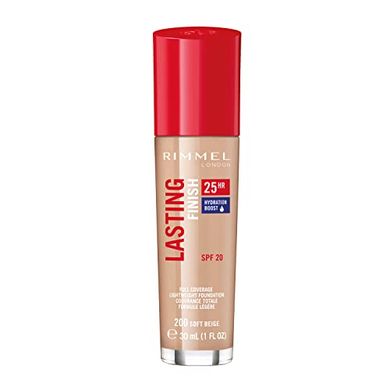 Rimmel Lasting Finish 25HR Soft Beige Foundation (Full Coverage, Waterproof)
