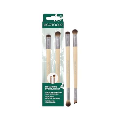 EcoTools Dual-Ended Eye Makeup Brush Set: Cruelty-Free & Synthetic
