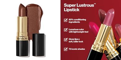 Revlon Super Lustrous Iced Mocha Lipstick (Creamy, Moisturizing)
