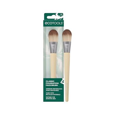 EcoTools Classic Foundation Brush: Flat, synthetic, cruelty-free.
