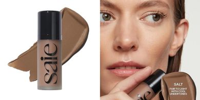 Saie Dew Bronze: Liquid Bronzer & Contour (Travel Size)
