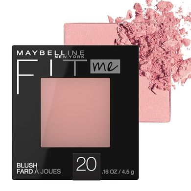 Maybelline Fit Me Mauve Blush: Lightweight, long-lasting.
