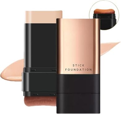 Dual-Action Hydrating Foundation Stick with Brush
