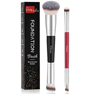 START MAKERS Dual-Ended Makeup Brush Set (2-Piece)
