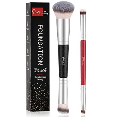 START MAKERS Dual-Ended Makeup Brush Set (2-Piece)