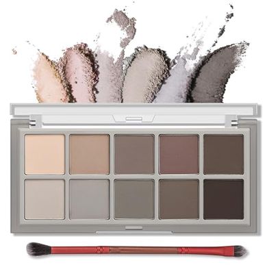 Erinde 10-Color Matte Neutral Eyeshadow Palette for Older Women
