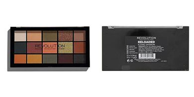 Revolution Reloaded Eyeshadow Palette: 15 Vegan Shades, All-Day Wear
