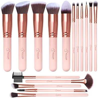 BESTOPE PRO 16-Piece Makeup Brush Set (Eyes & Face)