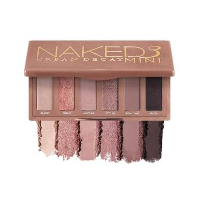 Naked 3 Mini: 6 Rosy Nude Eyeshadows, Matte & Shimmer
