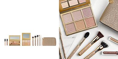 Sigma Ambiance Complete Makeup Set: 14 Eyeshadows, 6 Highlighters, 2 Lip Glosses, 5 Brushes
