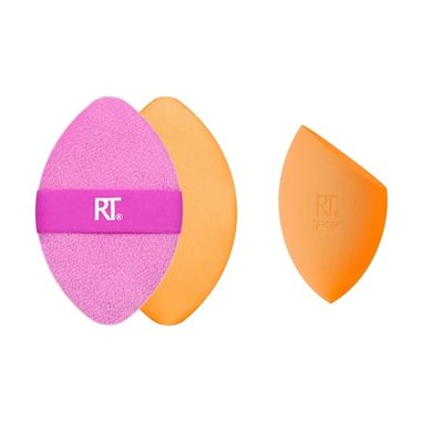 Real Techniques Miracle Sponge & Powder Puff Duo (Vegan & Latex-Free)