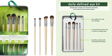 EcoTools Daily Defined Eye Brush Set: 5 cruelty-free synthetic brushes.