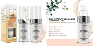 Color Changing Foundation for Mature Skin: Waterproof, Moisturizing, Full Coverage SPF15