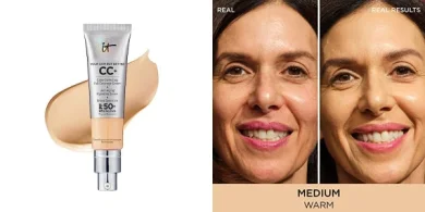 CC+ Cream: Full-coverage, hydrating foundation with SPF 50+.