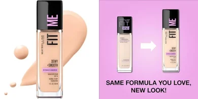 Maybelline Fit Me Dewy + Smooth Liquid Foundation (Ivory)