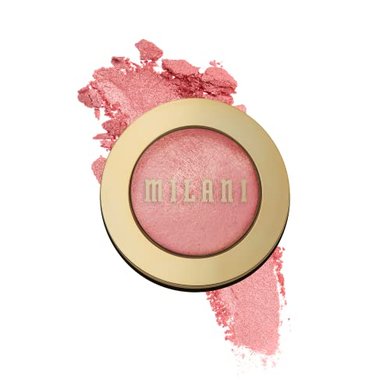 Milani Dolce Pink Baked Blush: Cruelty-free, shimmery/matte finish.