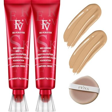 Waterproof Matte Foundation Duo (Natural Beige, Medium Coverage)
