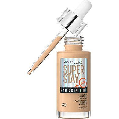 Maybelline Super Stay 24-Hour Radiant Skin Tint Foundation with Vitamin C (220)