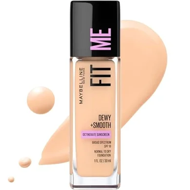 Maybelline Fit Me Dewy + Smooth Liquid Foundation (Classic Ivory)
