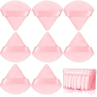 JASSINS Soft Triangle Makeup Sponges (8-pack, Pink)