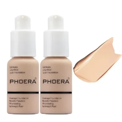 PHOERA Soft Matte Foundation (2 Pack, 30ml)
