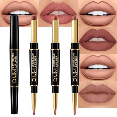 Chestnut Nude Brown Matte Lip Liner & Lipstick Set (3 pc)
