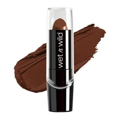 Wet n Wild Silk Finish Lipstick: Mink Brown, hydrating & vegan.
