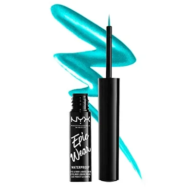 NYX Epic Wear Metallic Liquid Liner: Teal Metal, Waterproof