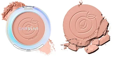 Long-lasting, pigmented vegan blush (Apricot)
