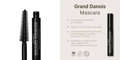 Hypoallergenic Lengthening Mascara: Smudgeproof, Sweatproof, Vegan, Volumizing