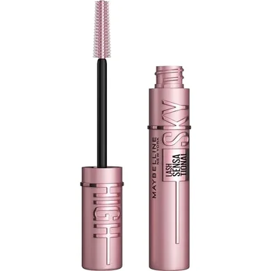 Maybelline Sky High Washable Mascara: Volumizing, Lengthening, Curling Black.